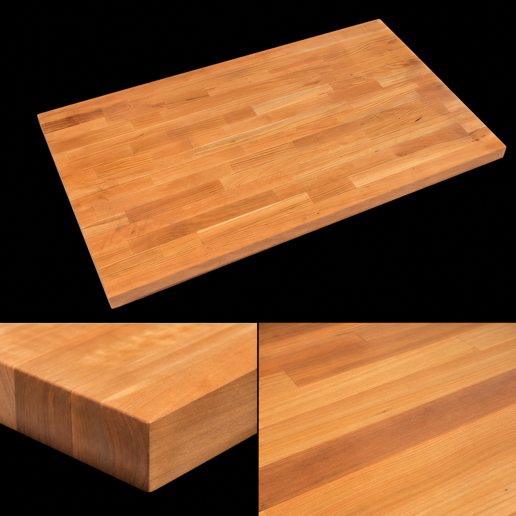 Product image #3 for Boos Block American Cherry Kitchen Countertop, 96" x 27" x 1-1/2", Flat, Varnique Finish