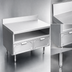 Thumbnail image #3 for La Rosa Refrigeration 42 Inch x 28 Inch 304 Stainless Steel Dry-Drawer Utility Stand with Undershelf and Rear Splash