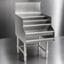 Thumbnail image #3 for Spec-Bar 12-Inch Wide Freestanding Stainless Steel Liquor Display Unit, 4-Step Open Design