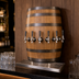 Thumbnail image #3 for Glastender Wood Barrel Wall-Mount Air-Cooled Draft Dispensing Tower with 6 Stainless Steel Faucets