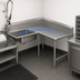 Thumbnail image #3 for John Boos Pro-Bowl Right-to-Left Corner Soiled Dishtable with 20 x 20 x 8 Sink Bowl
