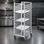 Thumbnail image #3 for Channel Manufacturing 410S 30-Pan Stainless Steel Side-Load Bun Pan Rack, 18 x 26-Inch Pans, 2-Inch Spacing