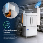 Thumbnail image #3 for Jackson WWS RackStar® RACKSTAR 44CE ENERGY RECOVERY High-Temperature Energy Recovery Conveyor Dishwasher, Single Tank, 224 Racks/Hour