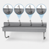 Thumbnail image #3 for Advance Tabco Wall-Mounted Multiwash Hand Wash Sink with 4 Electronic Faucets, 80-Inch Wide