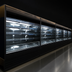 Thumbnail image #3 for Howard-McCray 35E Series 63-Inch Self-Contained Dairy Open Merchandiser with LED Shelves, Black