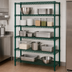 Thumbnail image #3 for Quantum 5-Shelf Wire Shelving Starter Kit, 54W x 14D x 74H, Green Epoxy Antimicrobial Finish