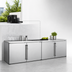 Thumbnail image #4 for Perlick BBR96 96-Inch Four-Door Remote Back Bar Refrigerator, Stainless Steel Interior