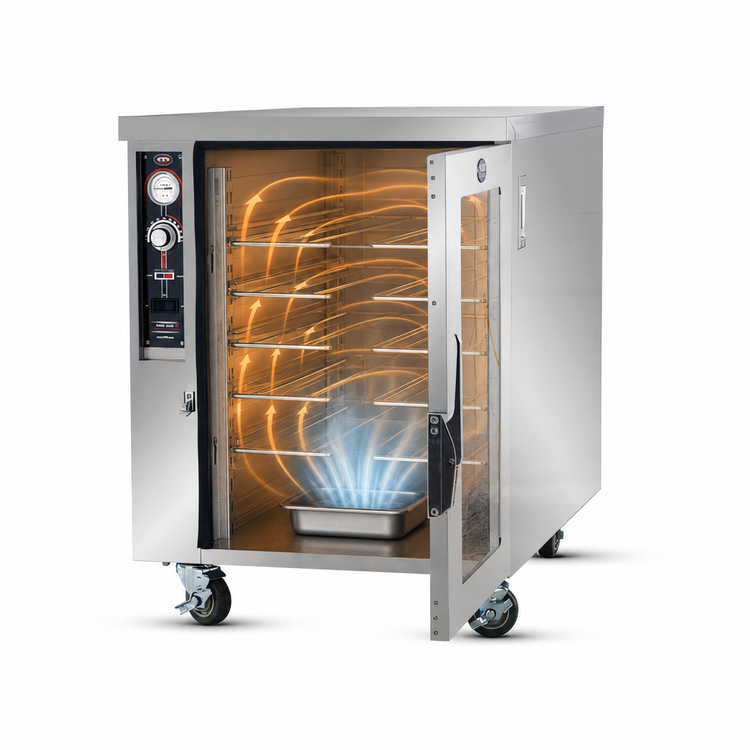 Product image #3 for FWE Humi-Temp TS-1633-14 Under-Counter Mobile Humidified Heated Pizza Holding Cabinet