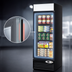 Thumbnail image #3 for Turbo Air 27-Inch Single-Section Glass Door Merchandiser Freezer, 17.7 Cu. Ft., Bottom-Mount, Black
