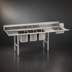 Thumbnail image #3 for Eagle Group Right-Hand Soiled Dishtable with Three-Compartment Pot Sink, 124-Inch Straight, 16/430 Stainless Steel Top