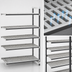 Thumbnail image #3 for Cambro Camshelving Elements XTRA 5-Tier Stationary Add-On Polymer Shelving Unit, 21 x 48 x 72 Inches, Speckled Gray
