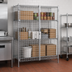 Thumbnail image #3 for Metro Super Erecta qwikSLOT Stationary Chrome-Plated Wire Security Cage