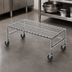 Thumbnail image #3 for Eagle Group Mobile Chrome Wire Dunnage Rack, 48 x 24 x 14 Inches, 800 lb. Capacity