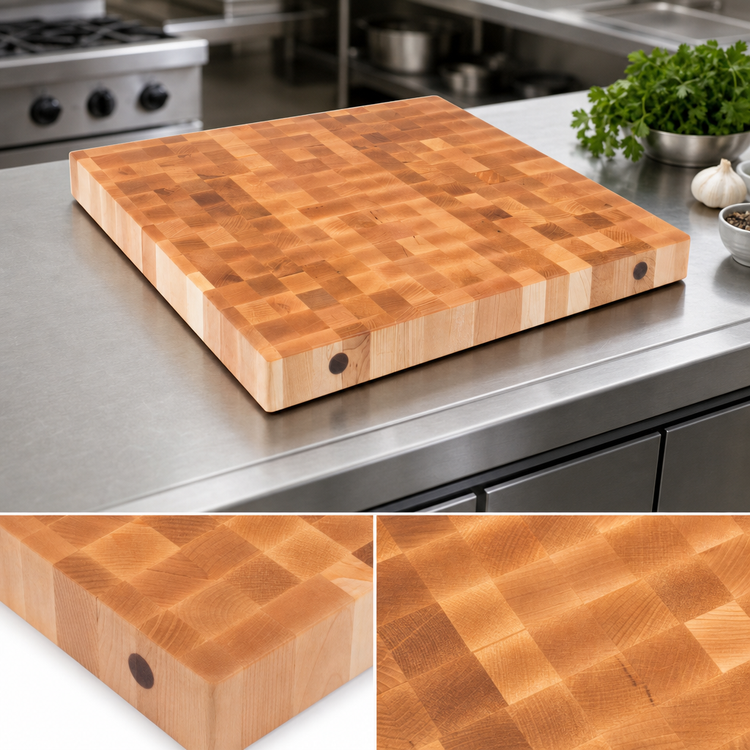 Product image #3 for John Boos Boos Block End Grain Northern Hard Rock Maple Island Countertop, 36 x 36 x 3 Inch