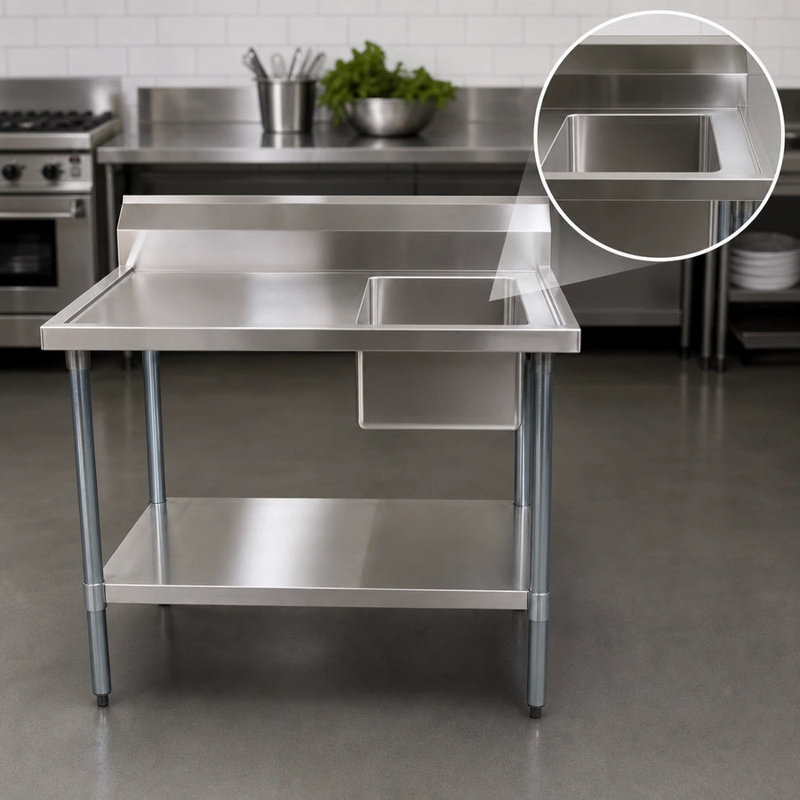 Right-Side Prep Sink