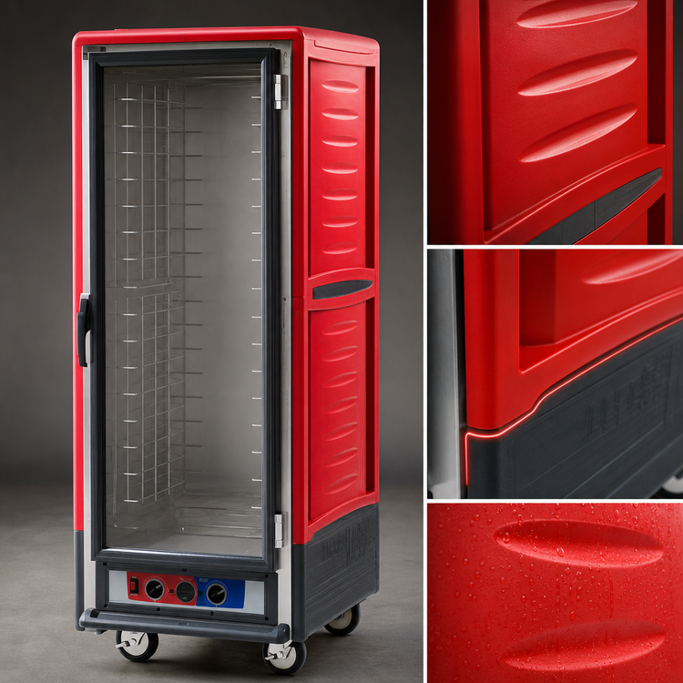 Product image #3 for Metro C5 3 Series Full-Height Low-Watt Heated Holding Cabinet with Clear Polycarbonate Door and Lip Load Slides