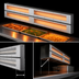Thumbnail image #3 for Hatco Glo-Ray Max Watt 54-Inch Lighted Dual Infrared Strip Heater with 6-Inch Spacer, Aluminum