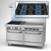 Thumbnail image #3 for Southbend S-Series 60-Inch Commercial Gas Range with 4 Open Burners, 36-Inch Griddle, and 2 Cabinet Bases