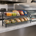 Thumbnail image #3 for Eagle Group QuadTruss 2-Tier Front Case Merchandise Cantilever Shelving Unit, 30W x 14D x 14H, Chrome Finish