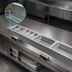 Thumbnail image #3 for Hatco Drop-In Modular Slim Heated Well with Drains & Auto-Fill, 4 Full-Size Pan Capacity