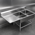 Thumbnail image #3 for John Boos Pro-Bowl 2-Compartment Sink with 24-Inch Left Drainboard, 14-Gauge Stainless Steel