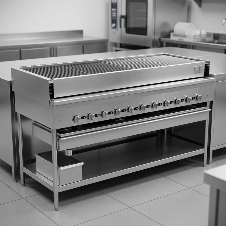 Product image #2 for Titan JCB-72 72-Inch Floor Model Gas Chicken Broiler with 12 Burners
