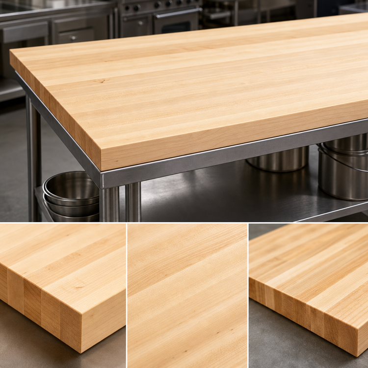 Product image #3 for Boos Block 72-Inch x 42-Inch Edge Grain Maple Kitchen Countertop, 1-1/2-Inch Thick, Penetrating Oil Finish