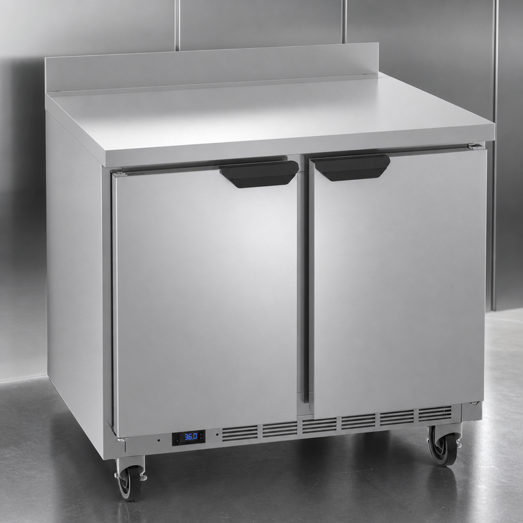 Product image #4 for Beverage-Air WTR36AHC 36-Inch Two-Section Worktop Refrigerator with Solid Doors, 8.5 Cu. Ft.