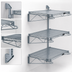 Thumbnail image #3 for Quantum Wall-Mounted Cantilever Starter Shelf Unit with 54-Inch Posts, Gray Epoxy Antimicrobial Finish