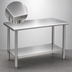 Thumbnail image #3 for Spec-Master 48 x 24 Inch Flat Top Stainless Steel Work Table with Adjustable Undershelf