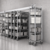 Thumbnail image #3 for Metro TOP-TRACK Double-Deep Stationary End Unit Kit for Super Erecta & Super Adjustable Shelving, 18 Inch Wide, Chrome Plated