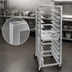 Thumbnail image #3 for Channel Lifetime Tough Heavy-Duty Aluminum 12 x 20 Steam Table Pan Rack, 36 Inch Height, End Load, 18-Pan Capacity