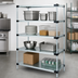 Thumbnail image #3 for Quantum 4-Shelf Solid Shelving Starter Kit, 48W x 18D x 74H, Stationary