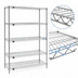 Thumbnail image #3 for Redipak 5-Tier Stationary Wire Shelving Unit, 48W x 24D x 63H Inches, EAGLEgard Hybrid Epoxy Finish