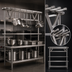 Thumbnail image #3 for Eagle Group TM96PR Stainless Steel Table-Mounted Triple-Bar Pot Rack for 96-Inch Tables