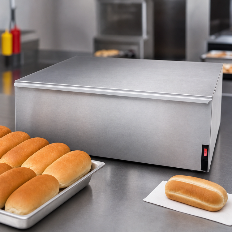 Product image #3 for APW Wyott BWD-31 Dry Freestanding Hot Dog Bun Warmer, 24-Bun Capacity