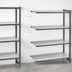 Thumbnail image #3 for Cambro Camshelving Basics Plus 4-Tier Solid Add-On Polymer Shelving Unit, 18 x 48 x 72, Brushed Graphite