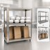 Thumbnail image #3 for Nemco 6303-2 Stainless Steel Two-Tier To-Go Shelf with (2) 18