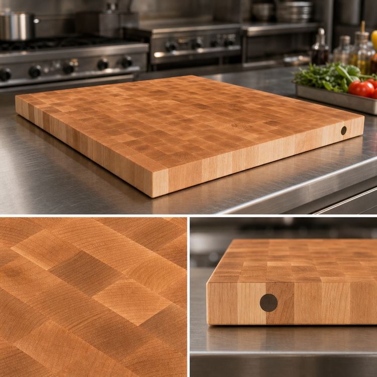 Product image #3 for John Boos Boos Block 30-Inch Square End Grain Maple Island Countertop