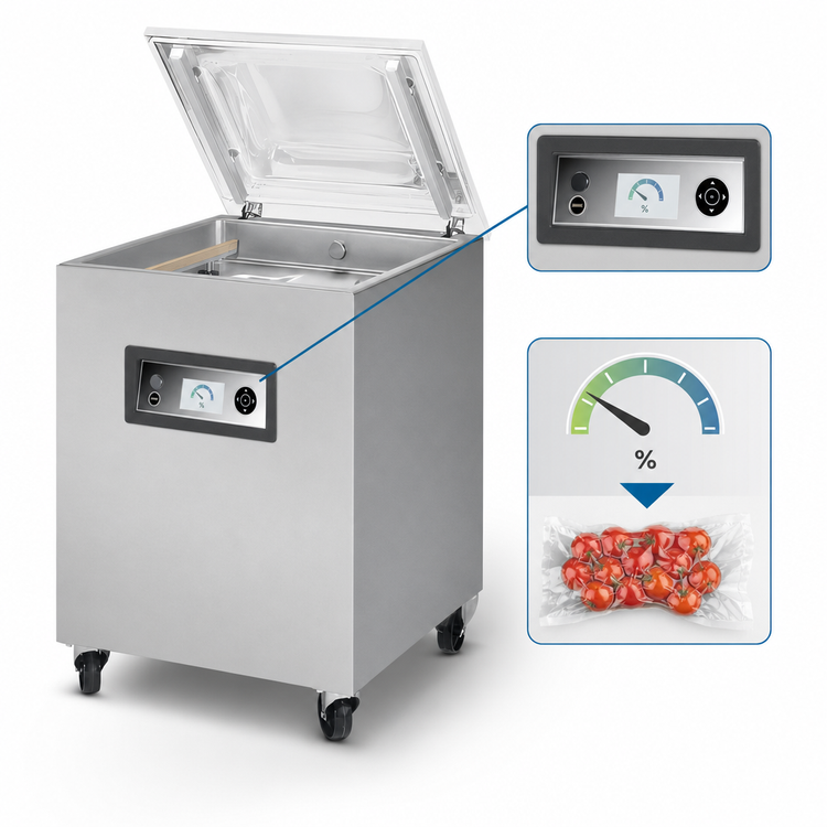 Product image #3 for ATMOVAC CYCLONE203D Single Chamber Floor Model Vacuum Packaging Machine with 20.5-Inch Seal Bars, 208V 3-Phase