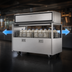 Thumbnail image #3 for Atosa Double-Sided Refrigerated Milk Cooler Cart, 16 Crate Capacity, Stainless Steel