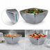 Thumbnail image #3 for Vollrath Square Beehive Double-Wall Insulated Serving Bowl, 1.8 Quart, 18/8 Stainless Steel