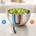Thumbnail image #3 for Vollrath Round Beehive Insulated Double-Wall Stainless Steel Serving Bowl, 1.7 Qt