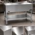 Thumbnail image #3 for Eagle Group 48-Inch Utility Serving Counter with Stainless Steel Top and Open Galvanized Base