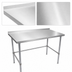Thumbnail image #3 for John Boos Stallion 60-Inch x 30-Inch Stainless Steel Top Work Table with 1-1/2-Inch Rear Riser and Galvanized Base