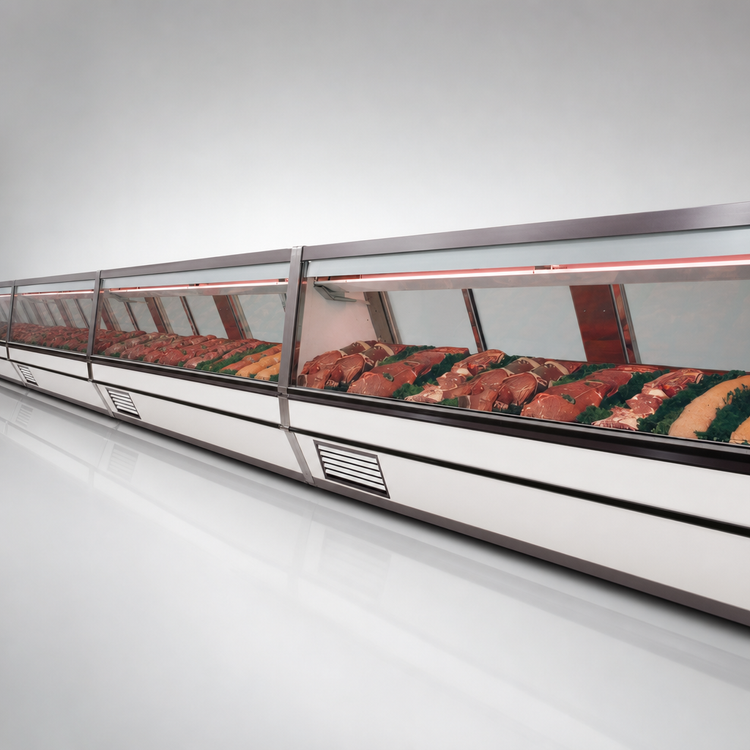 Product image #3 for Howard-McCray 40E Series 76.5-Inch Self-Contained Red Meat Service Case, Endless Design, LED Lighting, White