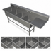 Thumbnail image #3 for John Boos Pro-Bowl 4-Compartment Sink with 24-Inch Right Drainboard, 108-3/16-Inch Wide, 14-Gauge Stainless Steel