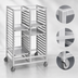 Thumbnail image #3 for Channel 422A Standard Series Double Section Aluminum Cafeteria Tray Rack for 18