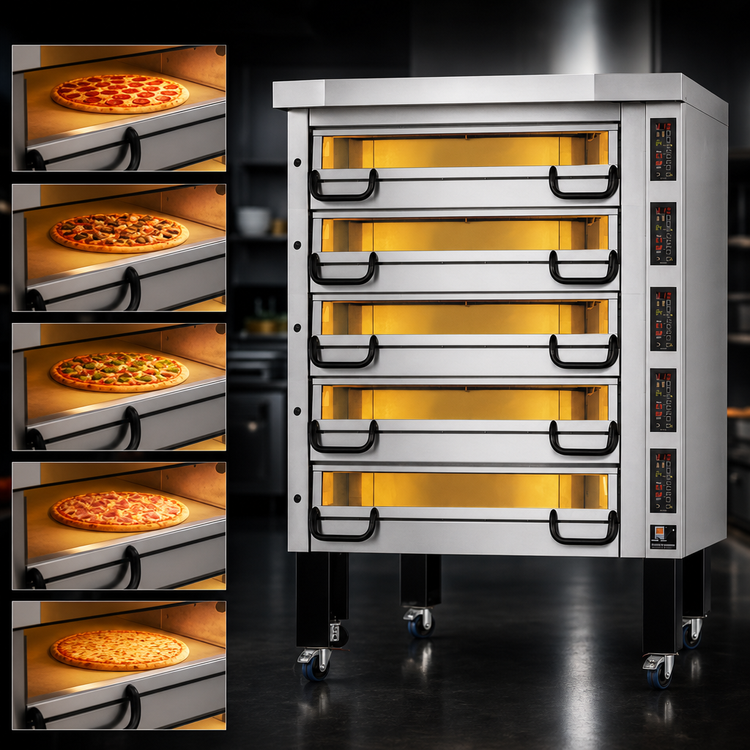 Product image #3 for PizzaMaster PM 915ED Five-Deck Electric Pizza Deck Oven
