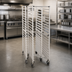 Thumbnail image #3 for CAC China 20-Tier Nesting Aluminum Sheet Pan Rack with Swivel Casters